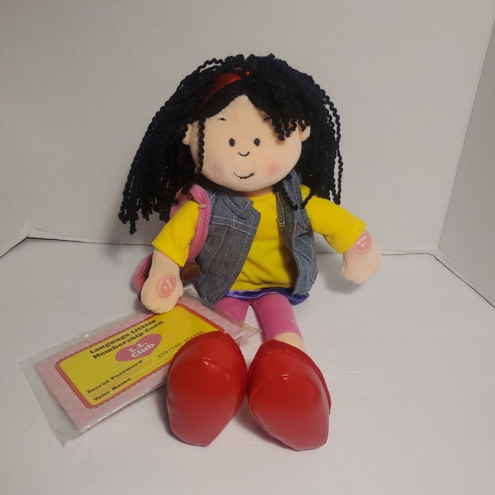 Language Littles Lizzie Spanish English Bilingual Doll 2002 NWT